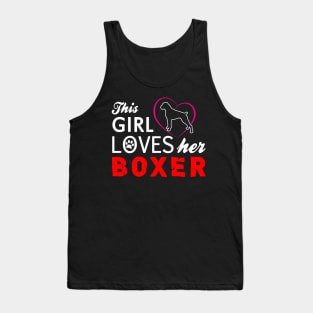 This Girl Loves Her Boxer Tank Top